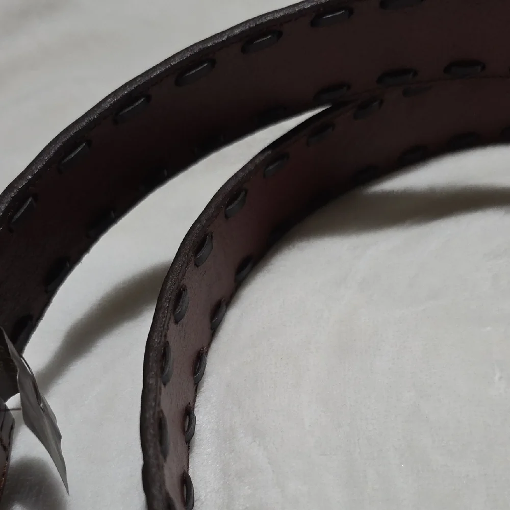 Patricia Nash Brown Tooled Leather Belt‎